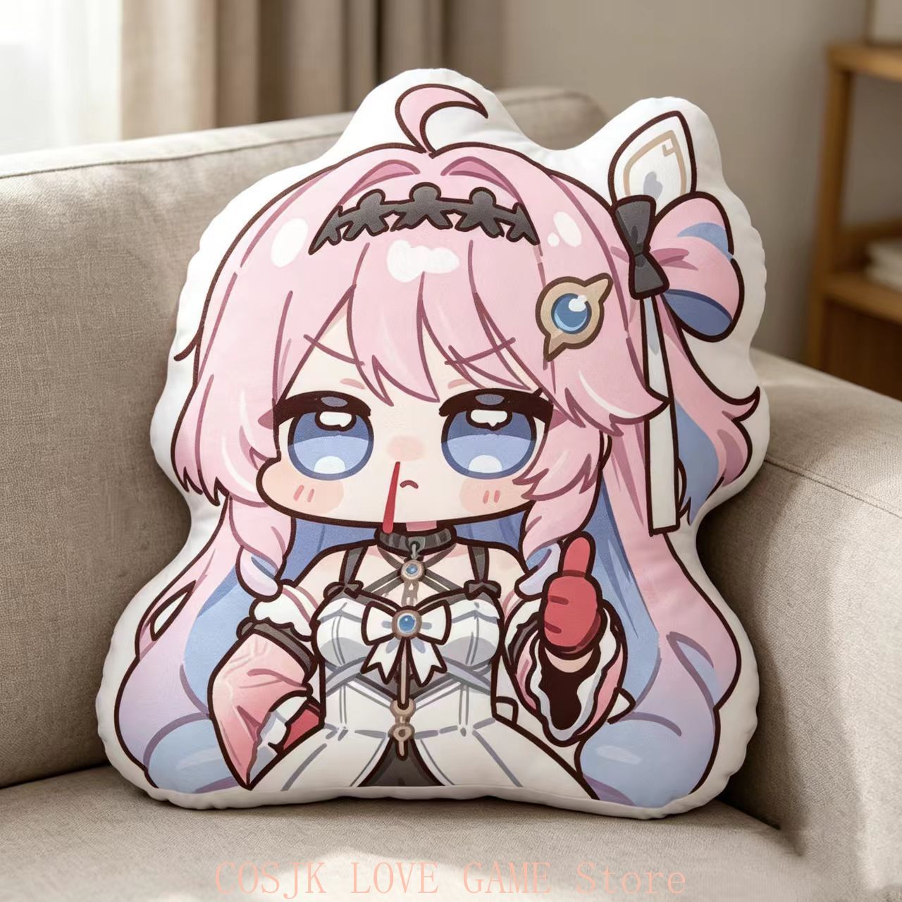 Decorative Throw Pillow - Anime Denia Wuthering Waves Q version
