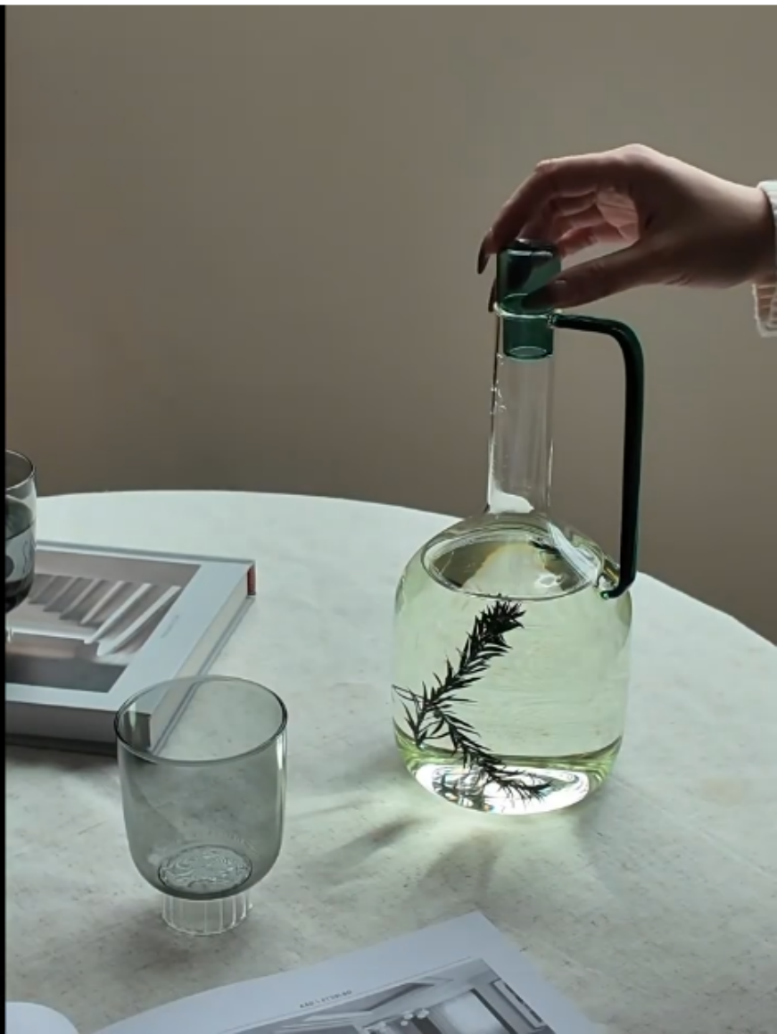Glass Vase Nordic - Nordic Colored Heat-Resistant Glass Cool Kettle