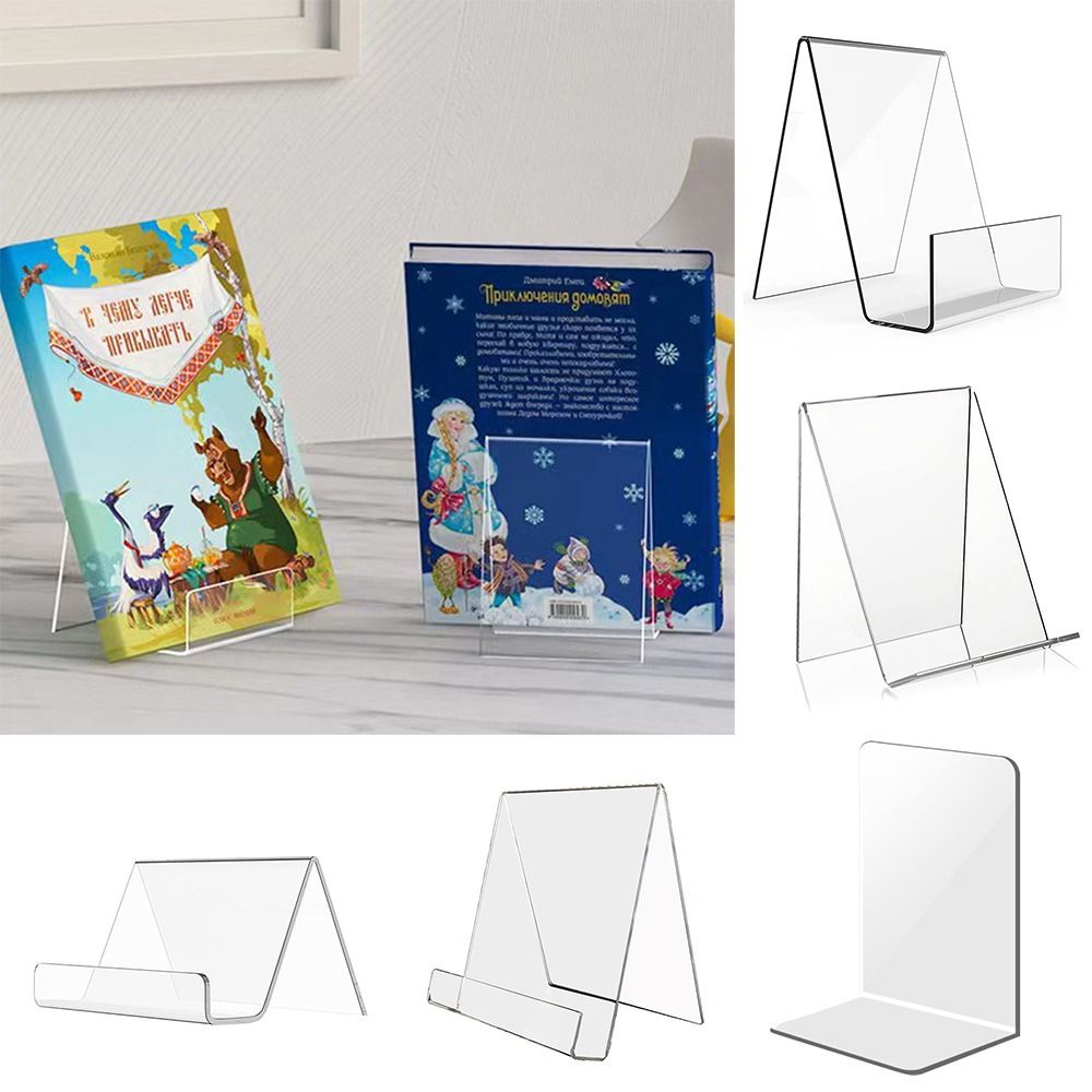 Aesthetic Bookend - High Quality Acrylic Book Holder Transparent