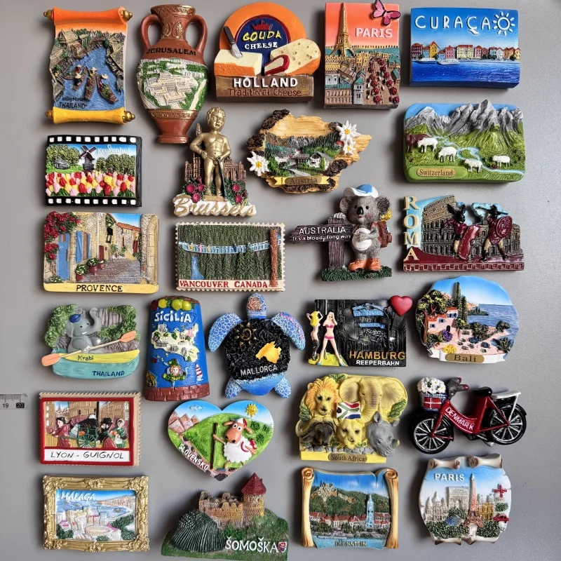 Home Decor Bali - Fridge magnets world tourist souvenir Thailand