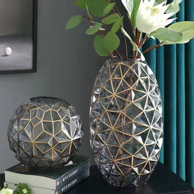 Glass Vase Nordic - New Internet Celebrity Light Luxury Nordic