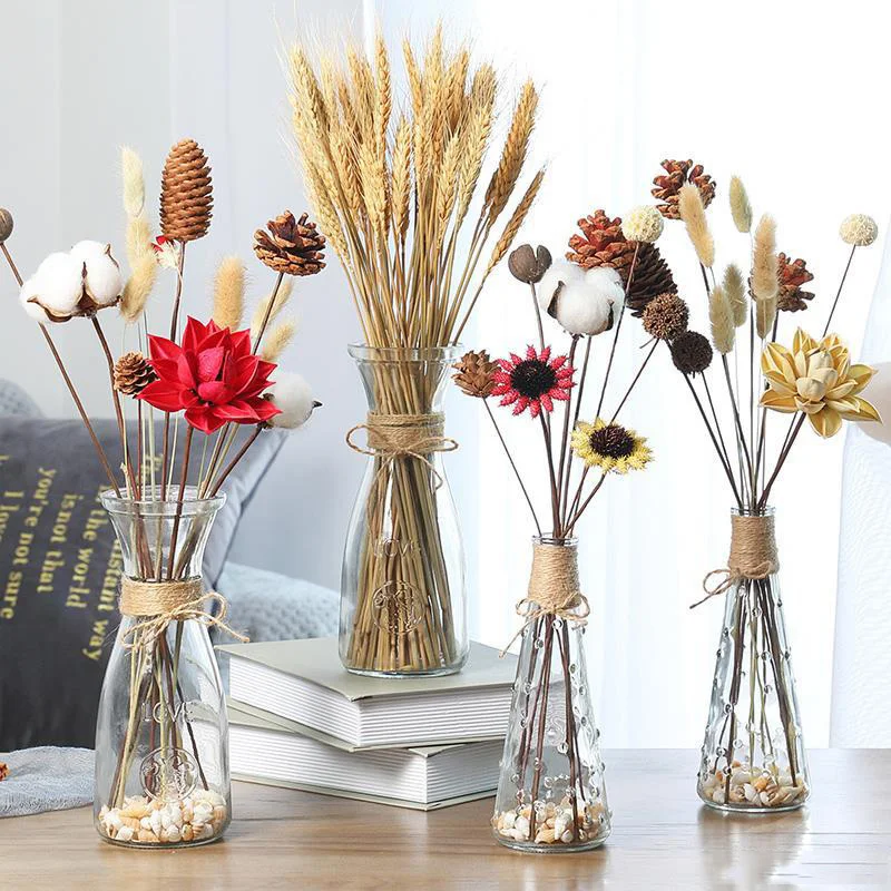 Glass Vase Nordic - Crystal Glass Vase Living Room Dried