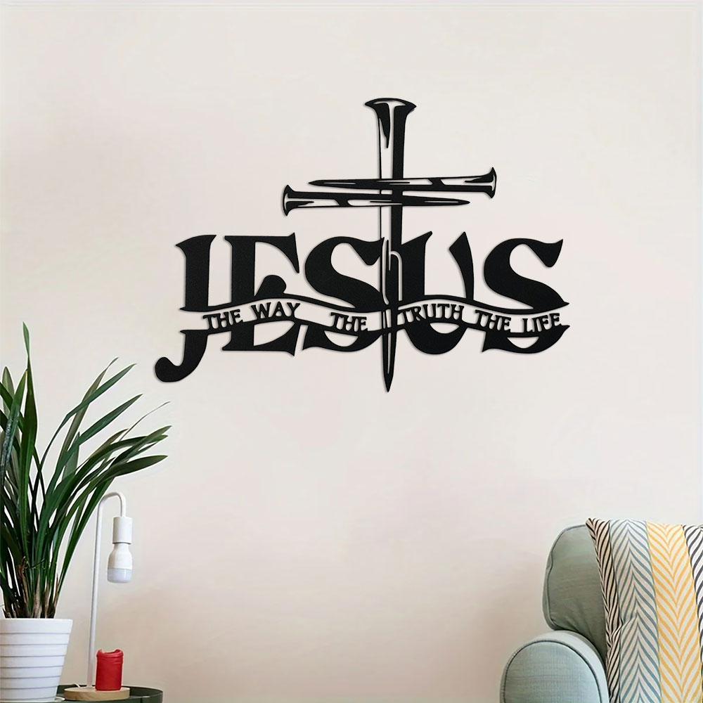 1Pc Jesus & Praying Hands Meta - Home Decor Jesus ulasan dan harga