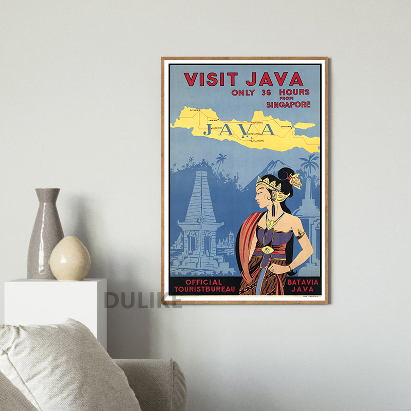 Bali Java Vintage Travel Poste - Home Decor Bali ulasan dan harga