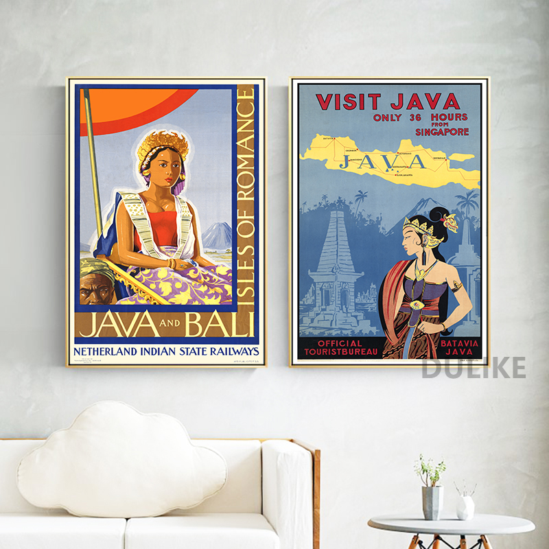 Bali Java Vintage Travel Poste - Home Decor Bali ulasan dan harga