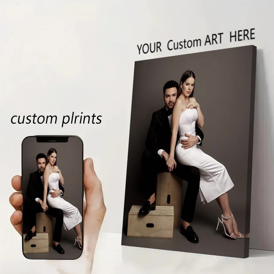 Custom Print Canvas Poster Ani - Home Decor Fabric ulasan dan harga