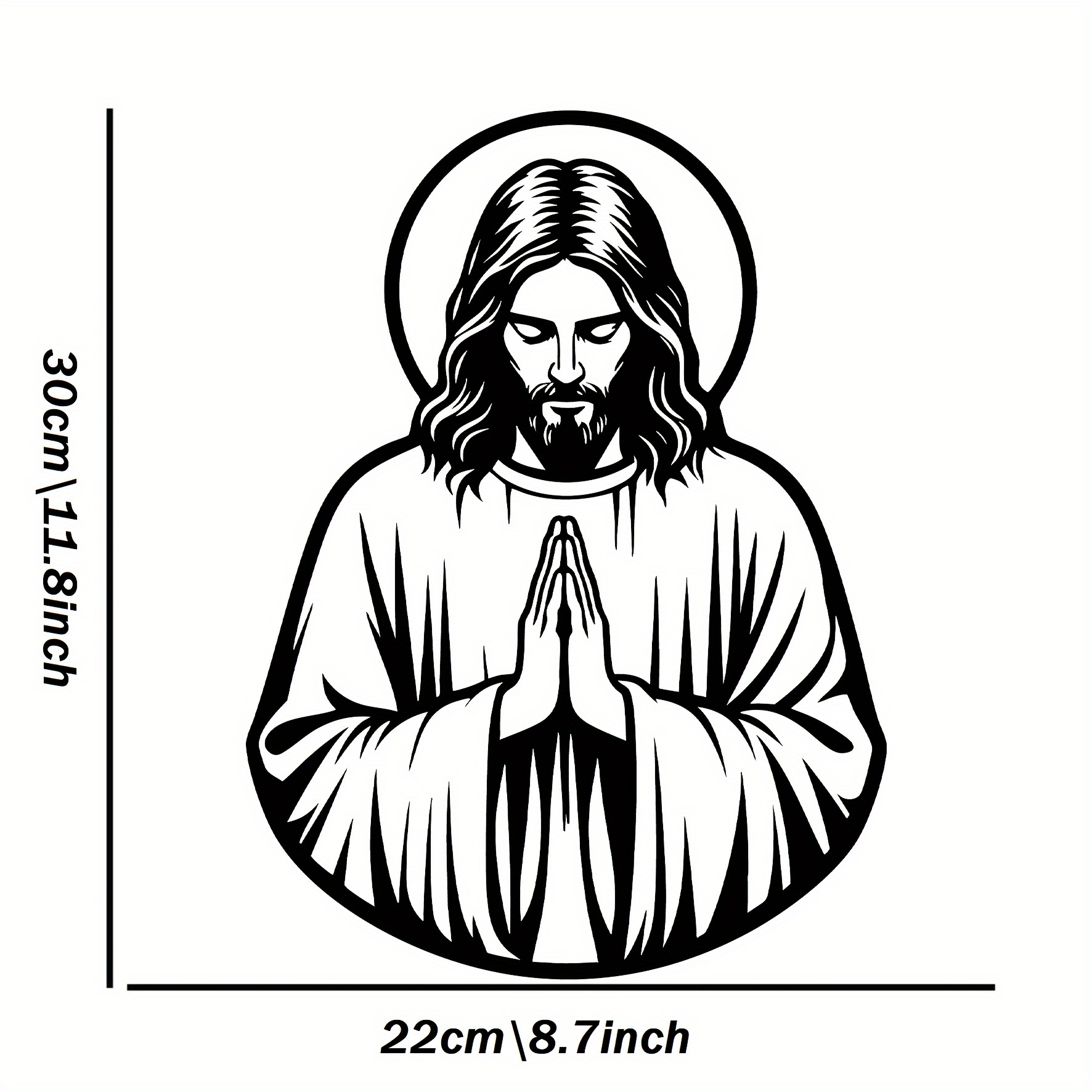 CIFBUY Iron Wall Decor Abstrac - Home Decor Jesus ulasan dan harga