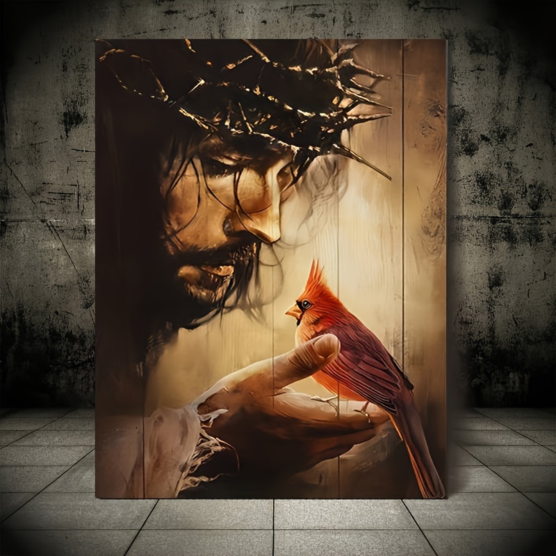 Thorn Crown Jesus Portrait Art - Home Decor Jesus ulasan dan harga