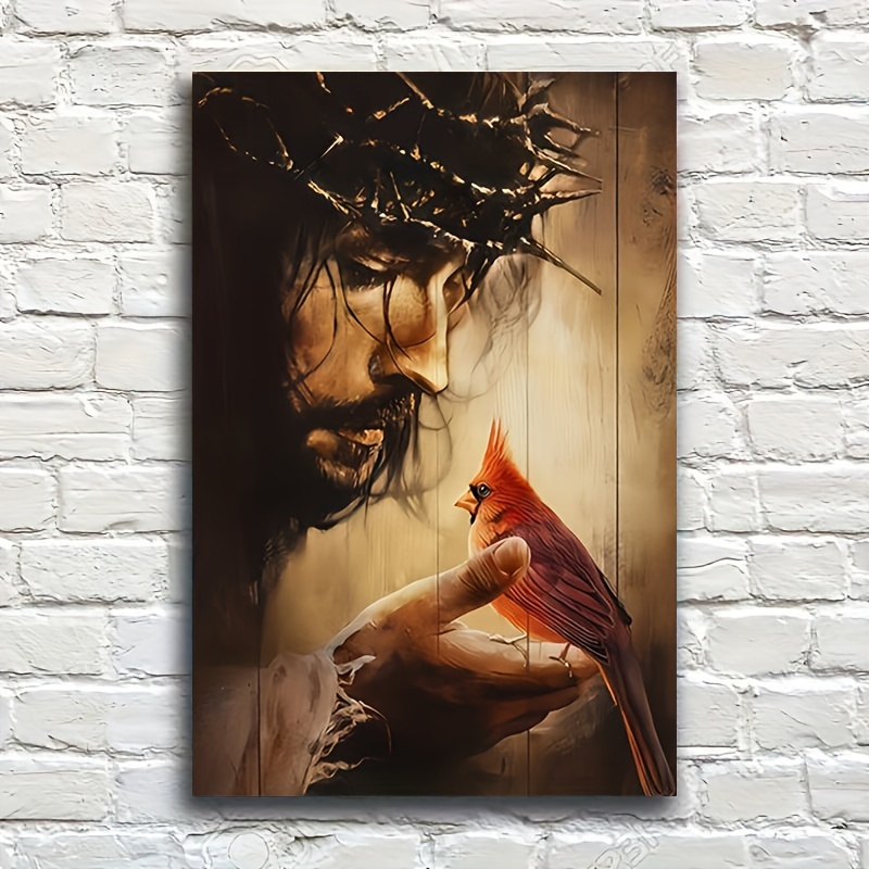 Thorn Crown Jesus Portrait Art - Home Decor Jesus ulasan dan harga