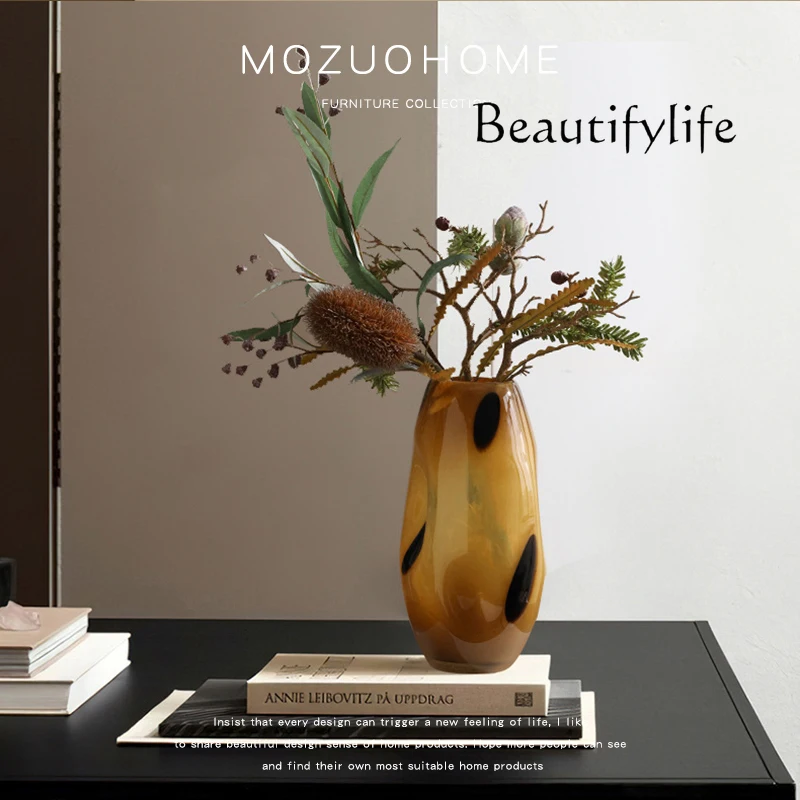 Si Nordic Creative Brown And B - Glass Vase Nordic ulasan dan harga