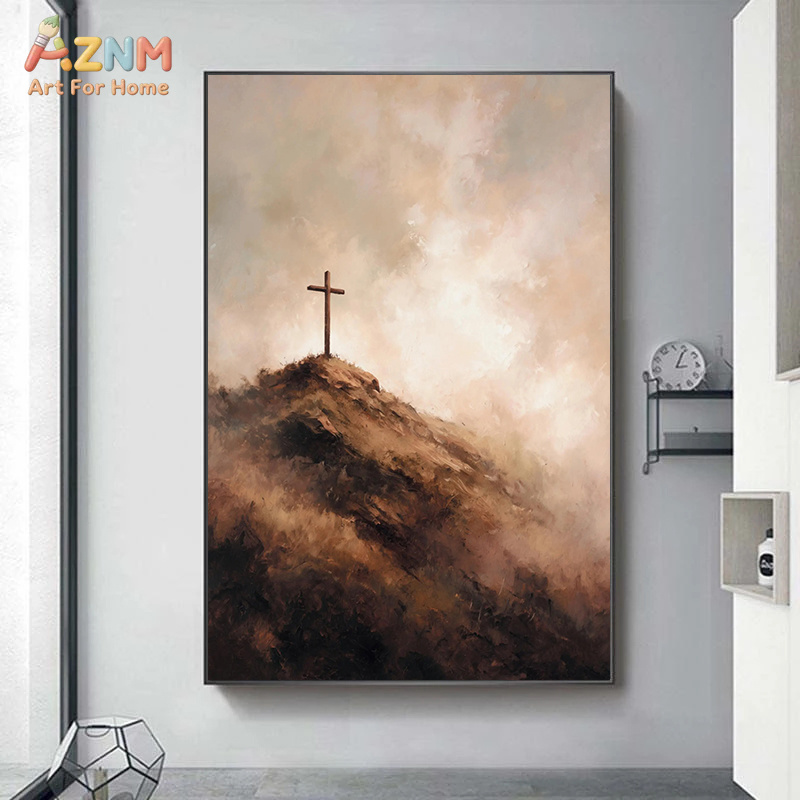 AZNM Neutral Christian Cross C - Home Decor Jesus ulasan dan harga
