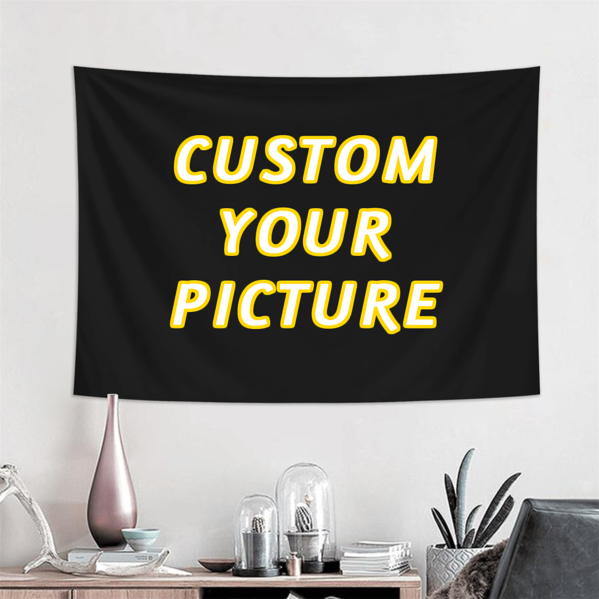 1pc Customized tapestries, cus - Home Decor Fabric ulasan dan harga