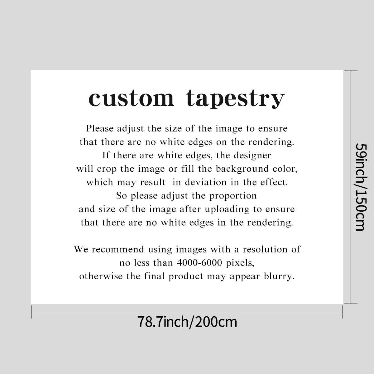 1pc Customized tapestries, cus - Home Decor Fabric ulasan dan harga