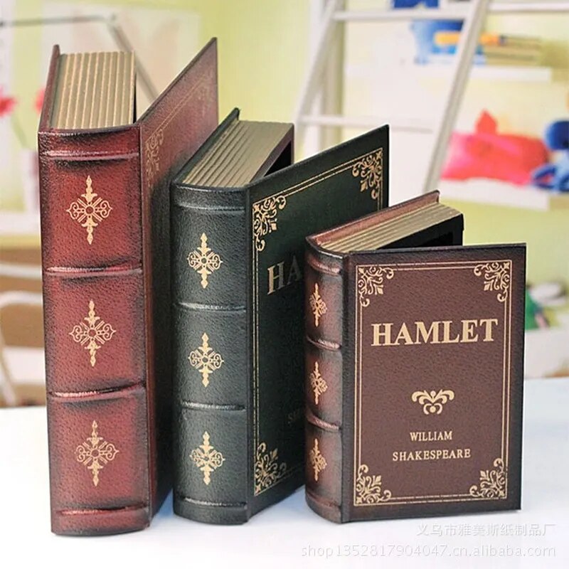 3PCS Fake Books Decoration Woo - Home Decor Modern Organic ulasan dan harga