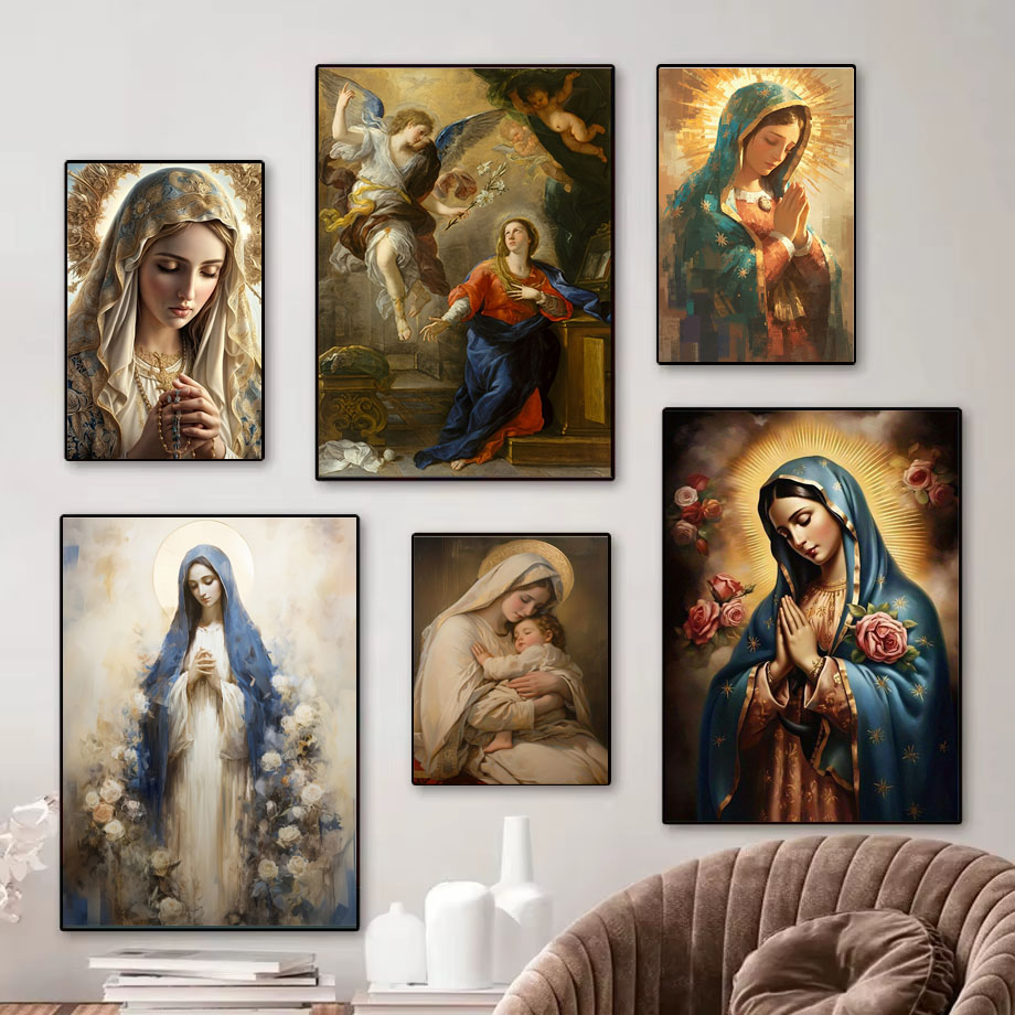 2026 1pc Vintage Virgin Mary a - Home Decor Jesus ulasan dan harga