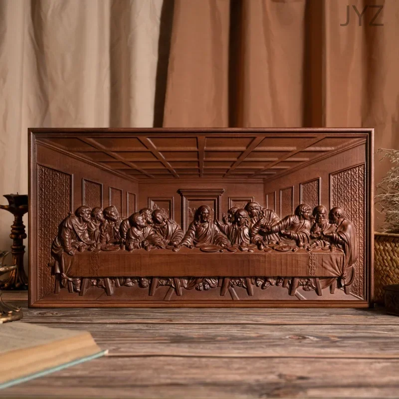 50cm Carving Wall Plaque Famou - Home Decor Jesus ulasan dan harga