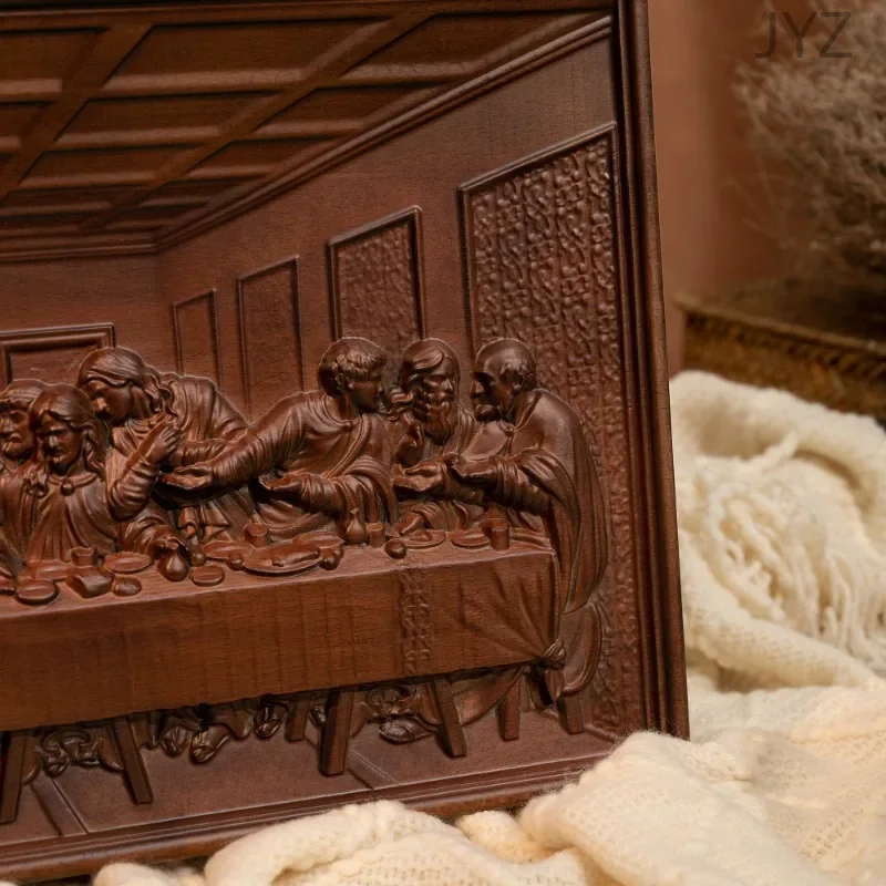 50cm Carving Wall Plaque Famou - Home Decor Jesus ulasan dan harga