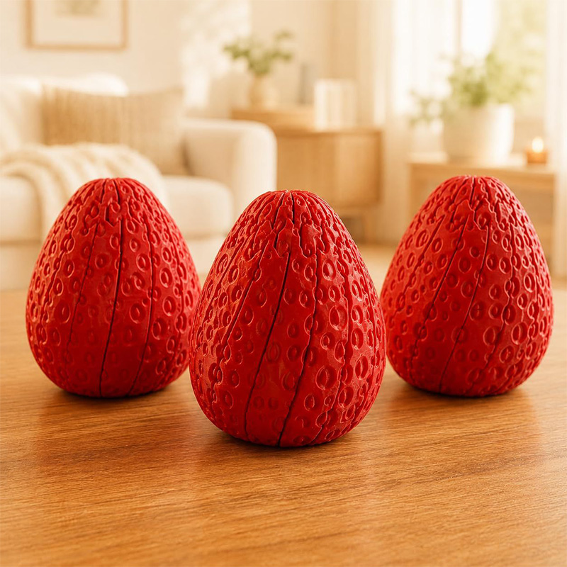 Twisted Strawberry Egg 3d Prin - Home Decor Modern Organic ulasan dan harga