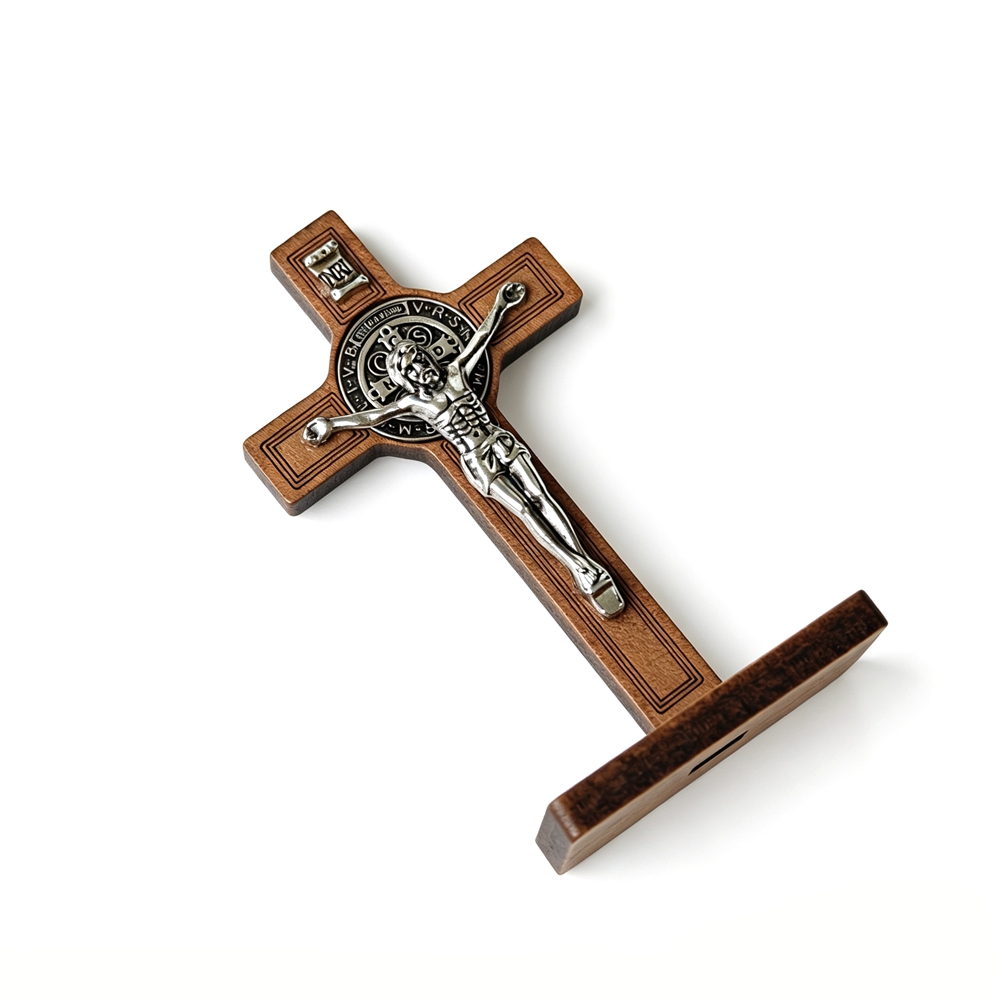 St Benedict Standing Crucifix  - Home Decor Jesus ulasan dan harga