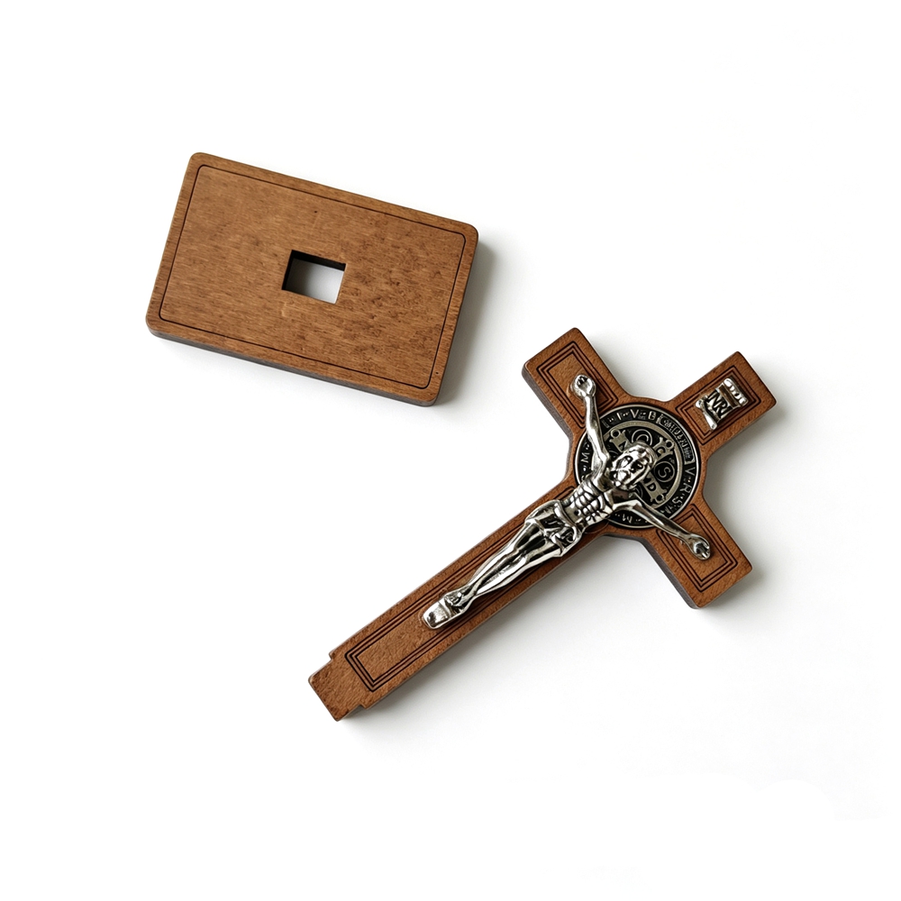 St Benedict Standing Crucifix  - Home Decor Jesus ulasan dan harga
