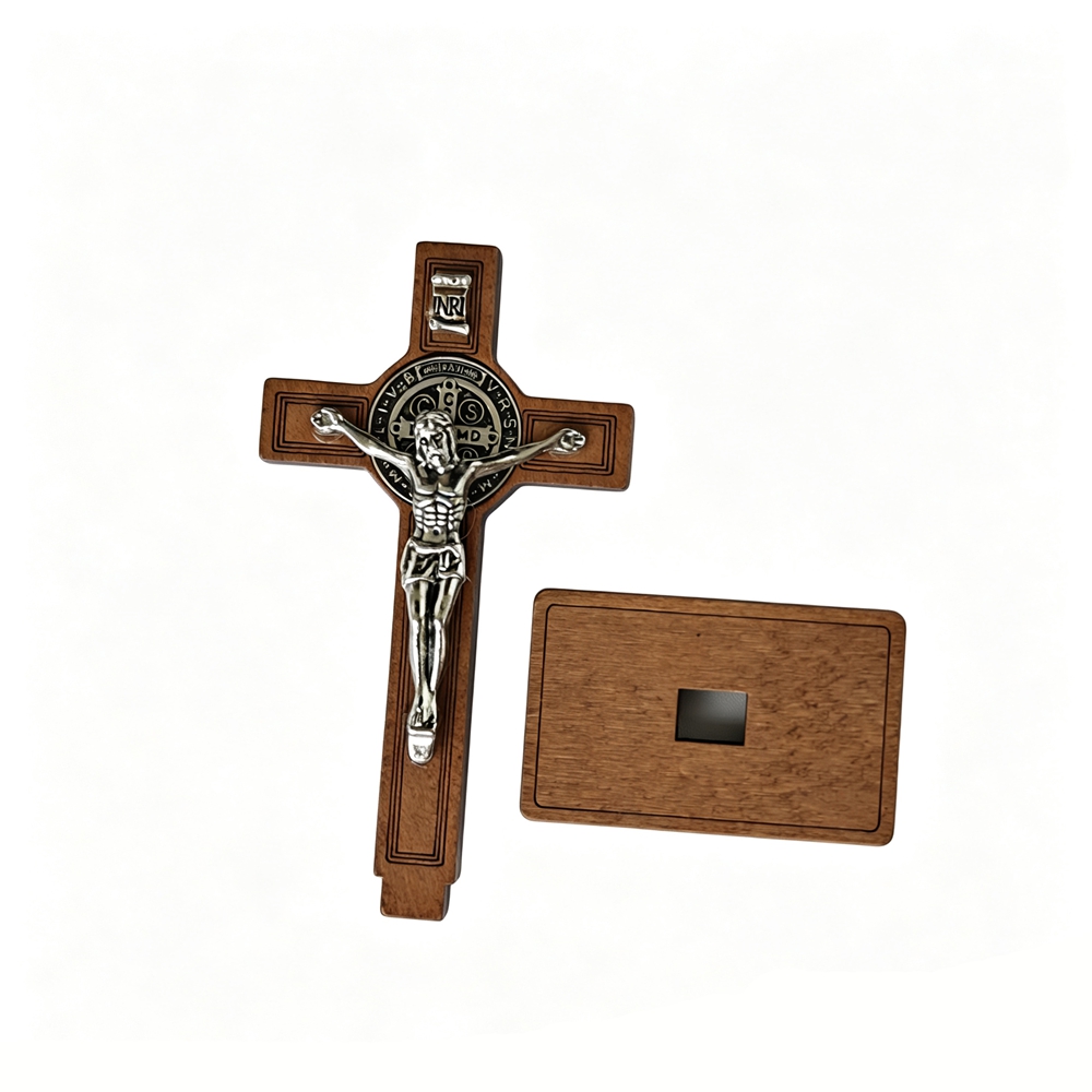 St Benedict Standing Crucifix  - Home Decor Jesus ulasan dan harga