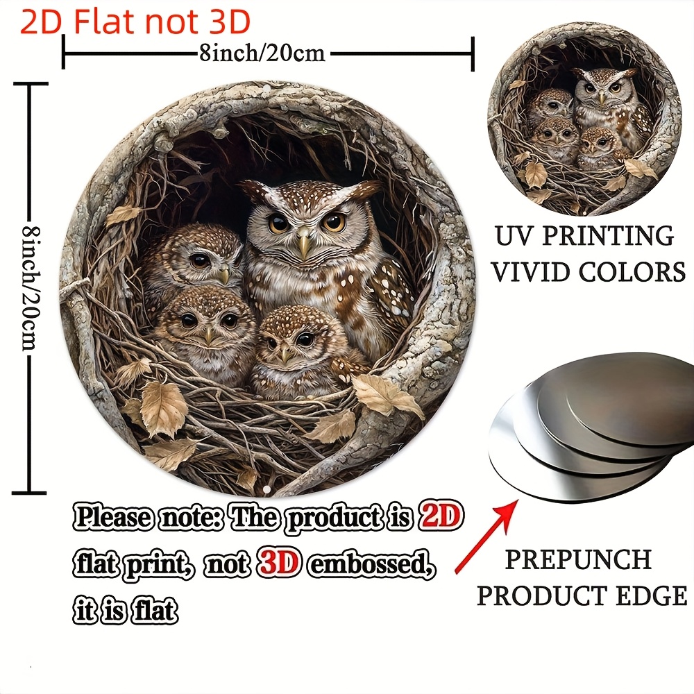 Vintage Metal Owl Family Wall  - X Home Decor ulasan dan harga