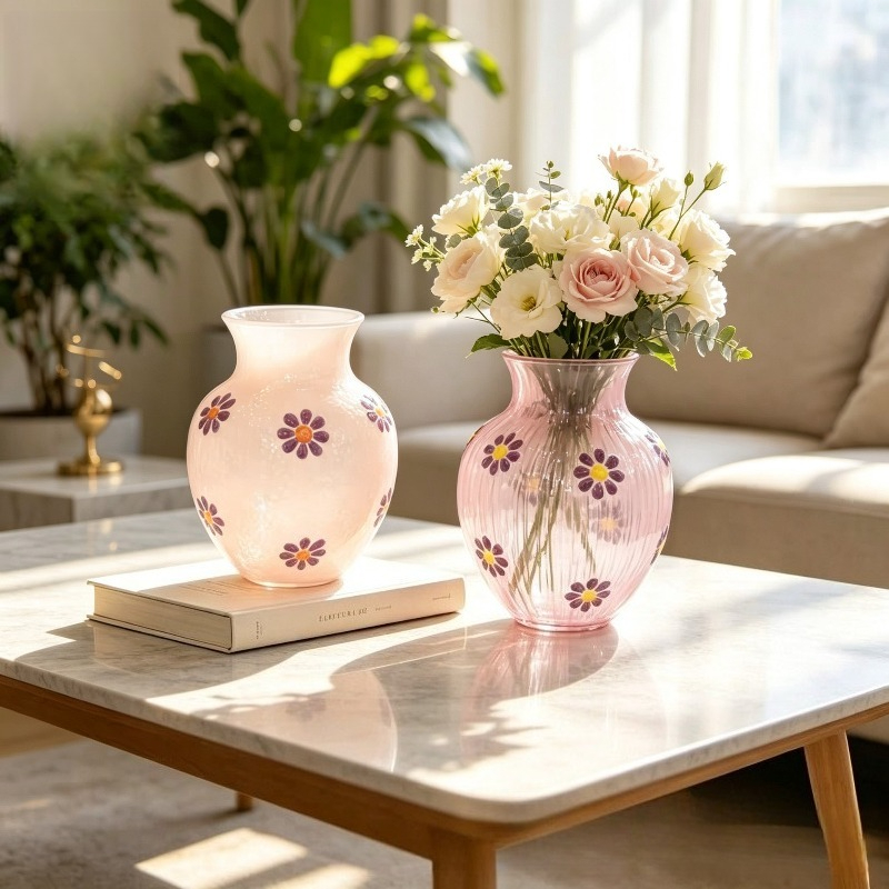 Daisy Home Decoration Nordic M - Glass Vase Nordic ulasan dan harga