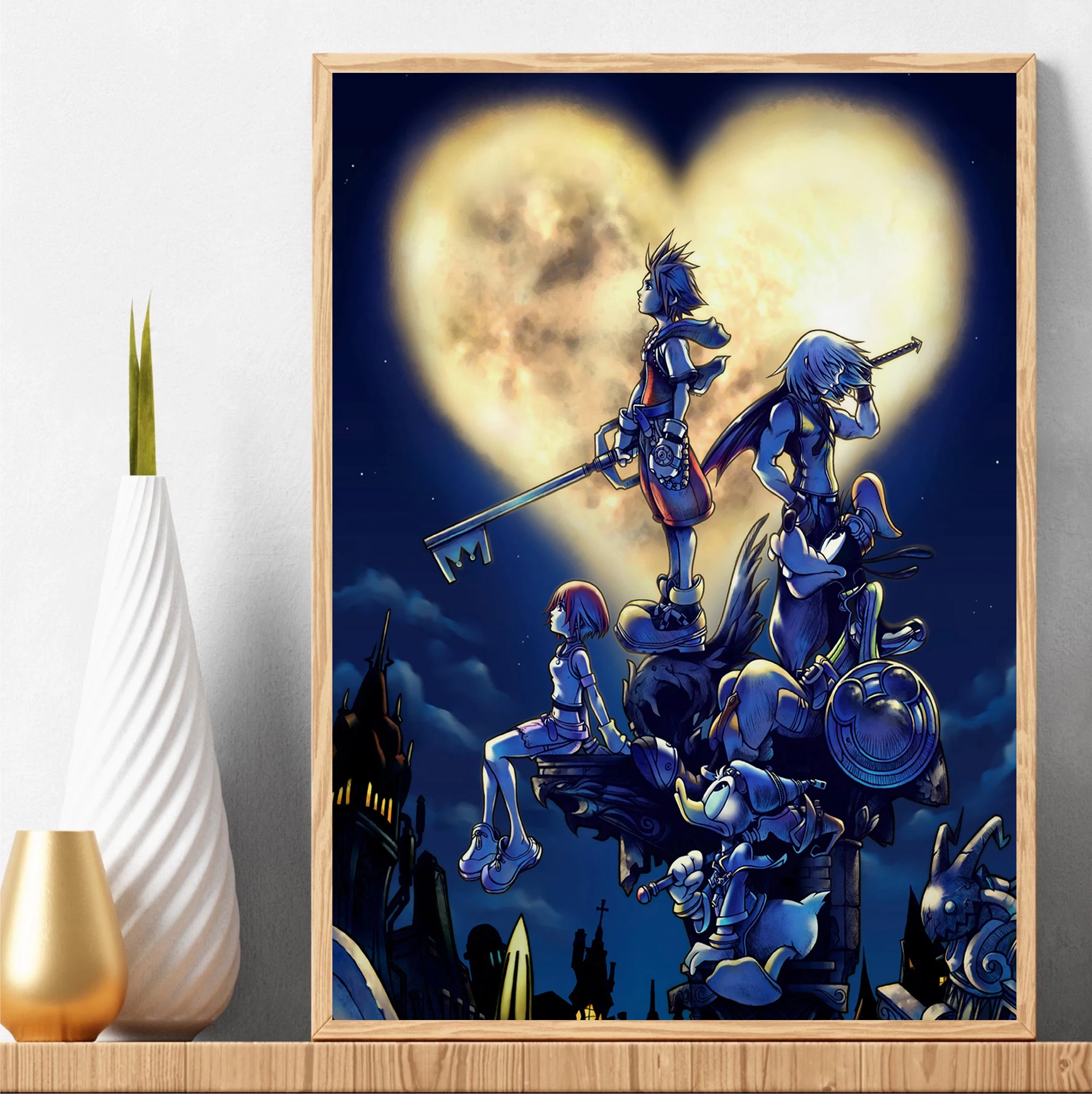 Classic Japanese Anime Kingdom - Watercolor Poster Print ulasan dan harga