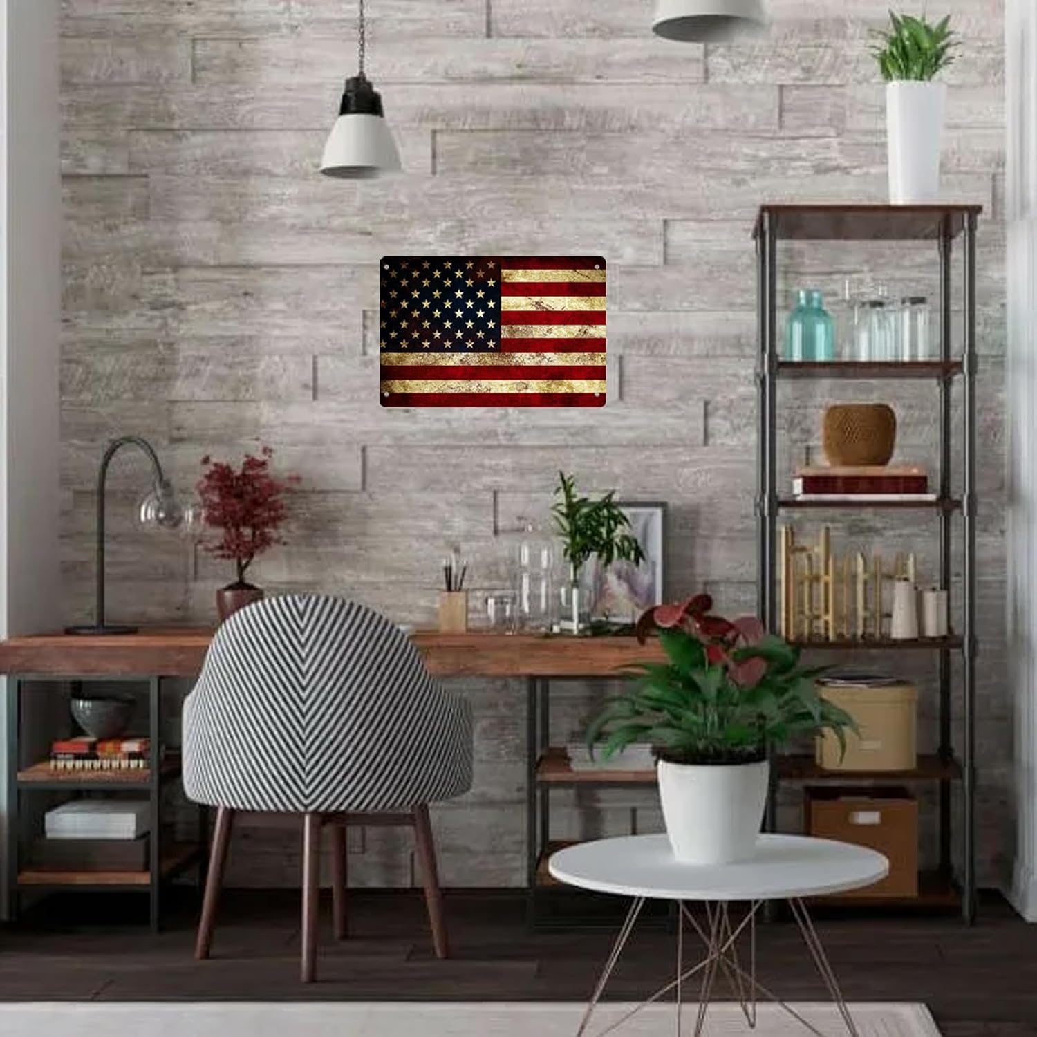 Vintage Tin Metal Wall Plaque  - X Home Decor ulasan dan harga