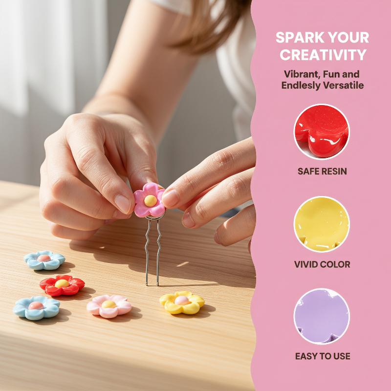 10PCS Shiny 22x22mm Flower Ser - Home Decor Flowers ulasan dan harga