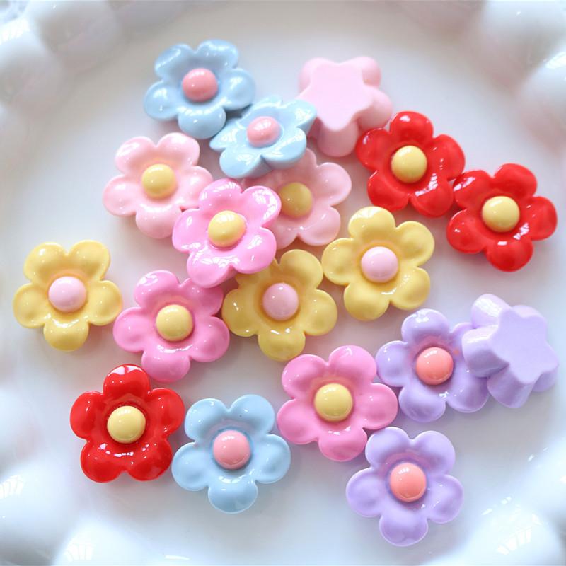 10PCS Shiny 22x22mm Flower Ser - Home Decor Flowers ulasan dan harga