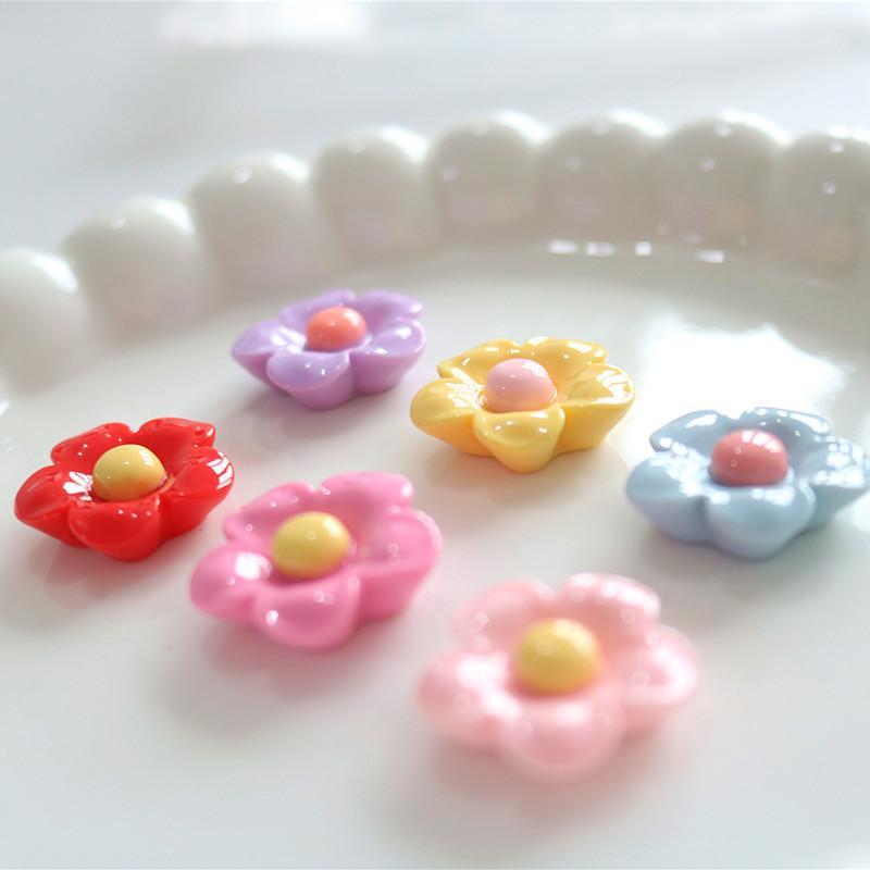 10PCS Shiny 22x22mm Flower Ser - Home Decor Flowers ulasan dan harga