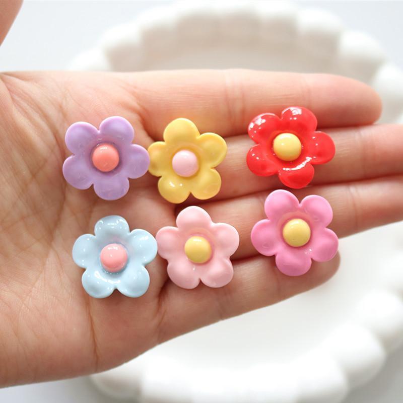 10PCS Shiny 22x22mm Flower Ser - Home Decor Flowers ulasan dan harga