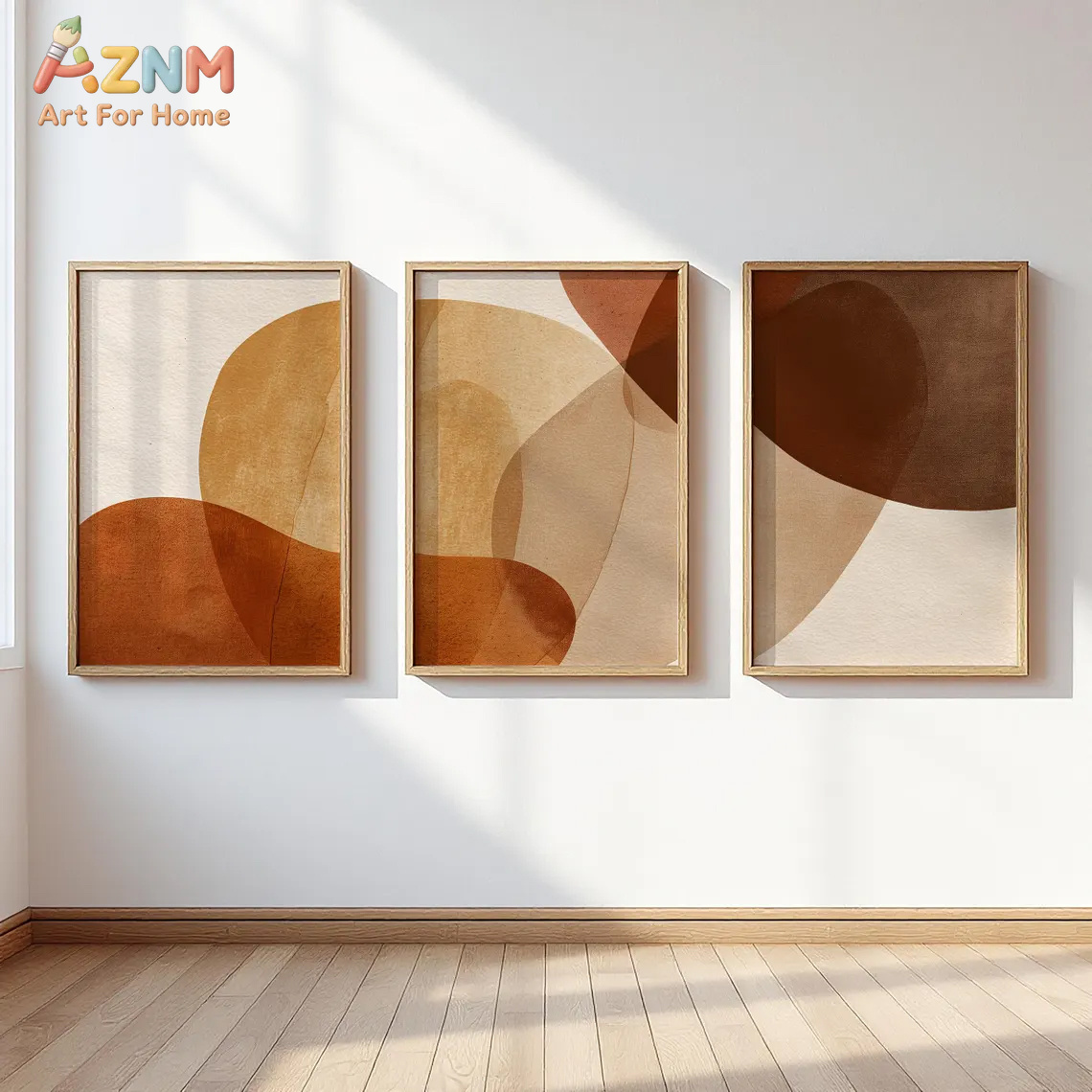 AZNM Boho Abstract Terracotta  - Watercolor Poster Print ulasan dan harga