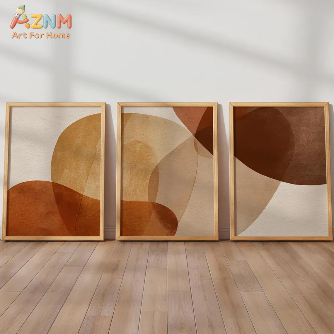 AZNM Boho Abstract Terracotta  - Watercolor Poster Print ulasan dan harga