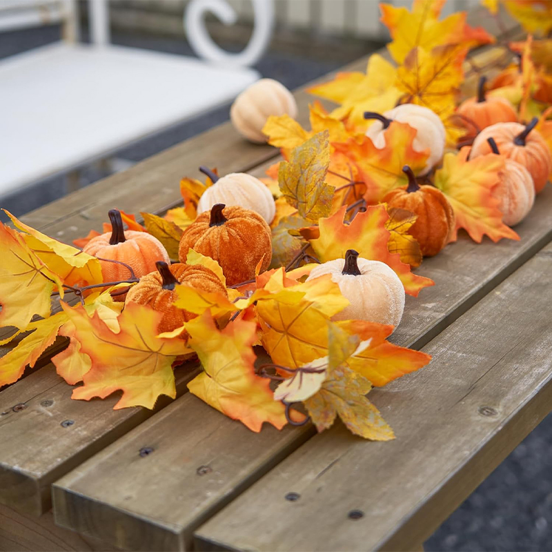 16pcs Simulated Velvet Pumpkin - Home Decor Modern Organic ulasan dan harga