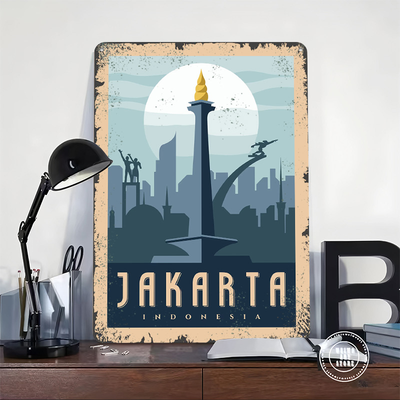 Jakarta Indonesia Travel Metal - Home Decor Jakarta ulasan dan harga