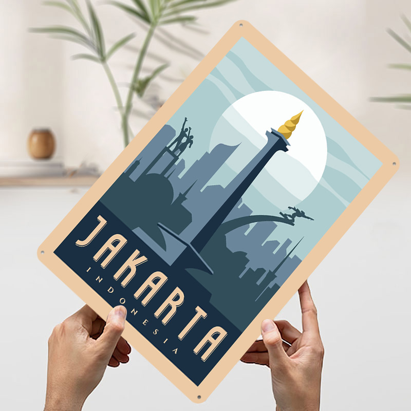 Jakarta Indonesia Travel Metal - Home Decor Jakarta ulasan dan harga