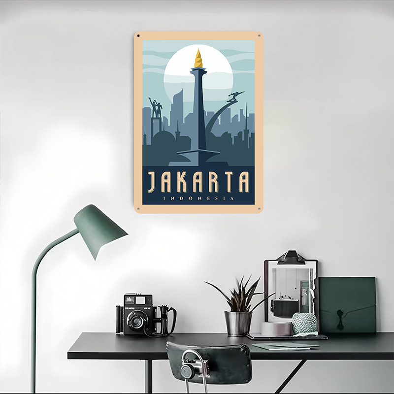 Jakarta Indonesia Travel Metal - Home Decor Jakarta ulasan dan harga