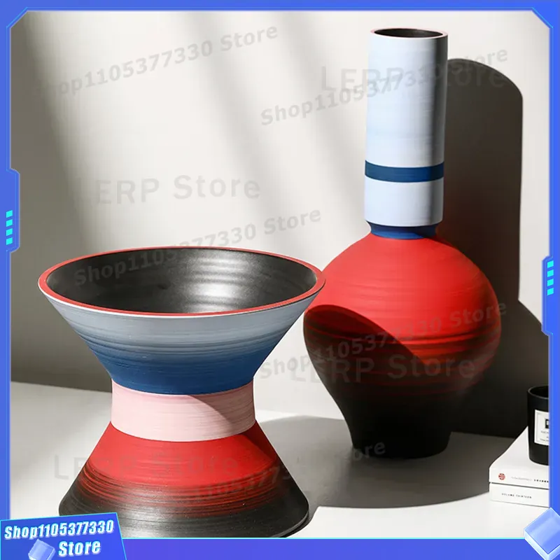 Nordic Style Morandi Color Cer - Glass Vase Nordic ulasan dan harga