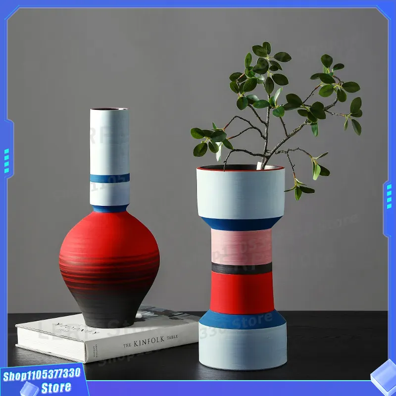 Nordic Style Morandi Color Cer - Glass Vase Nordic ulasan dan harga