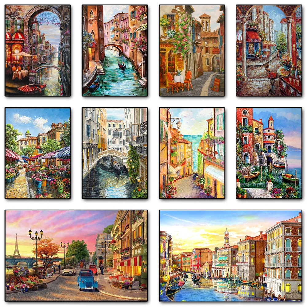 Modern Paris Street Landscape  - X Home Decor ulasan dan harga