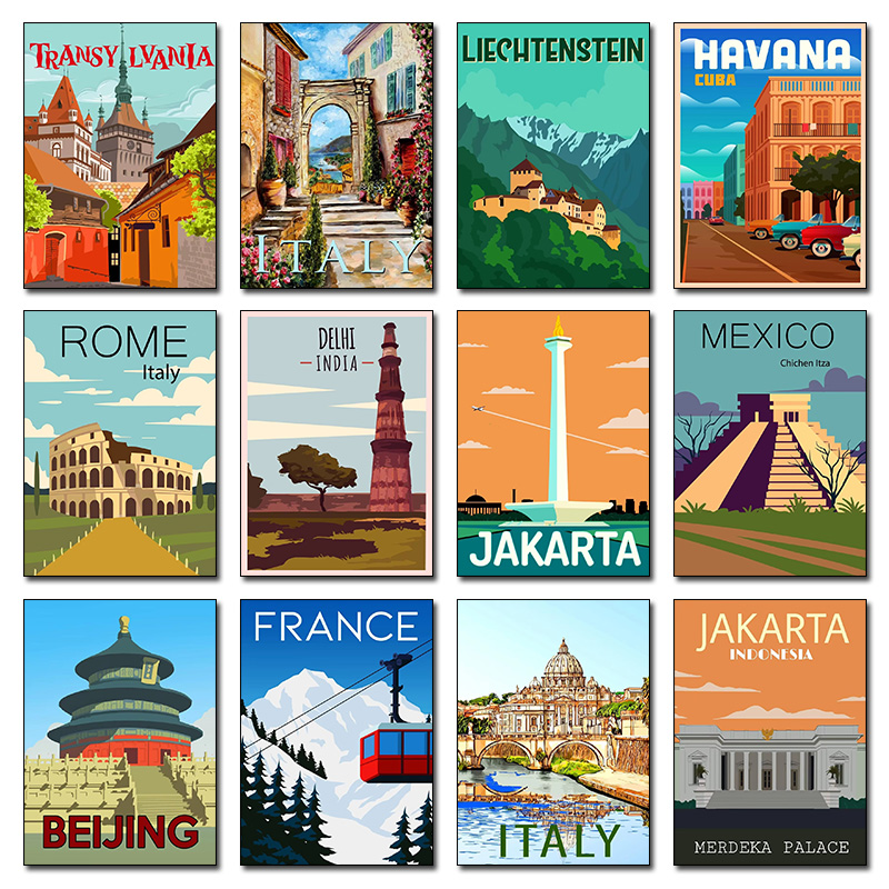 Modern City Landmarks Beijing  - Home Decor Jakarta ulasan dan harga