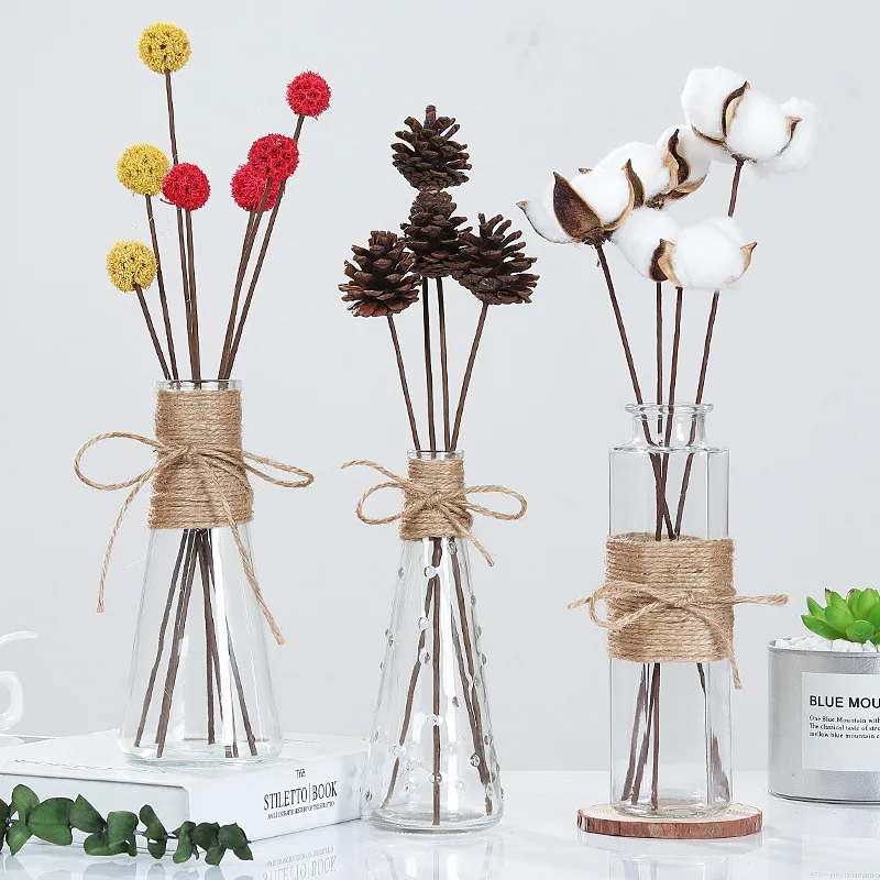 Crystal Glass Vase Living Room - Glass Vase Nordic ulasan dan harga