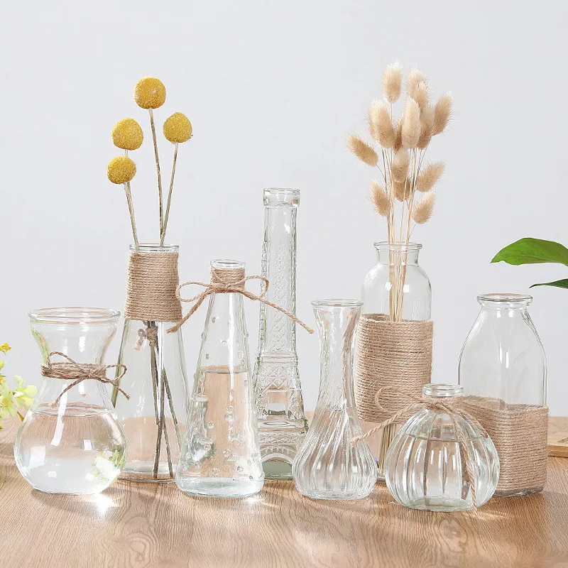 Crystal Glass Vase Living Room - Glass Vase Nordic ulasan dan harga