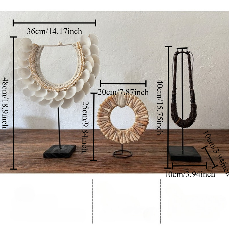 Natural Seashell Handcrafted H - Home Decor Modern Organic ulasan dan harga