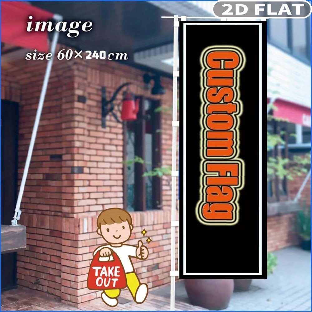 1pc 2D FLAT Custom Nobori Flag - Home Decor Fabric ulasan dan harga
