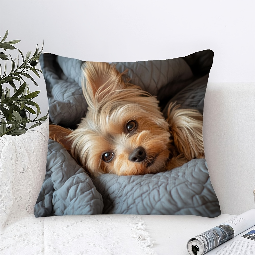 Customize 1pc Yorkshire Terrie - Decorative Throw Pillow ulasan dan harga