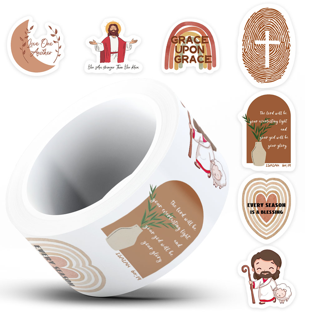 500pcs Jesus Bible Sticker For - Home Decor Jesus ulasan dan harga