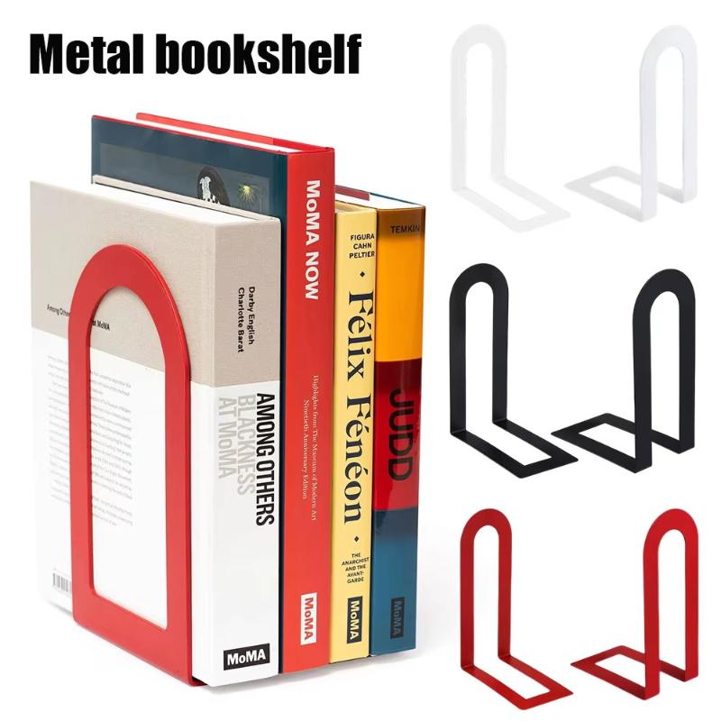 Aesthetic 1 Pair L-shaped Iron - Aesthetic Bookend ulasan dan harga